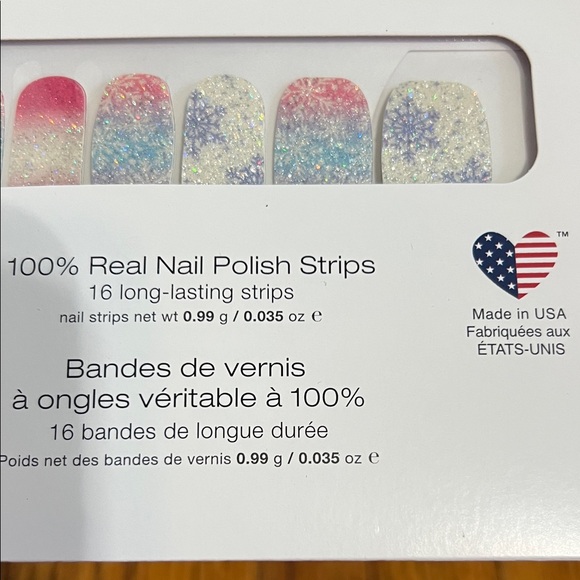 Color Street Pink and Silver Glitter Nail Strips - Picture 3 of 4